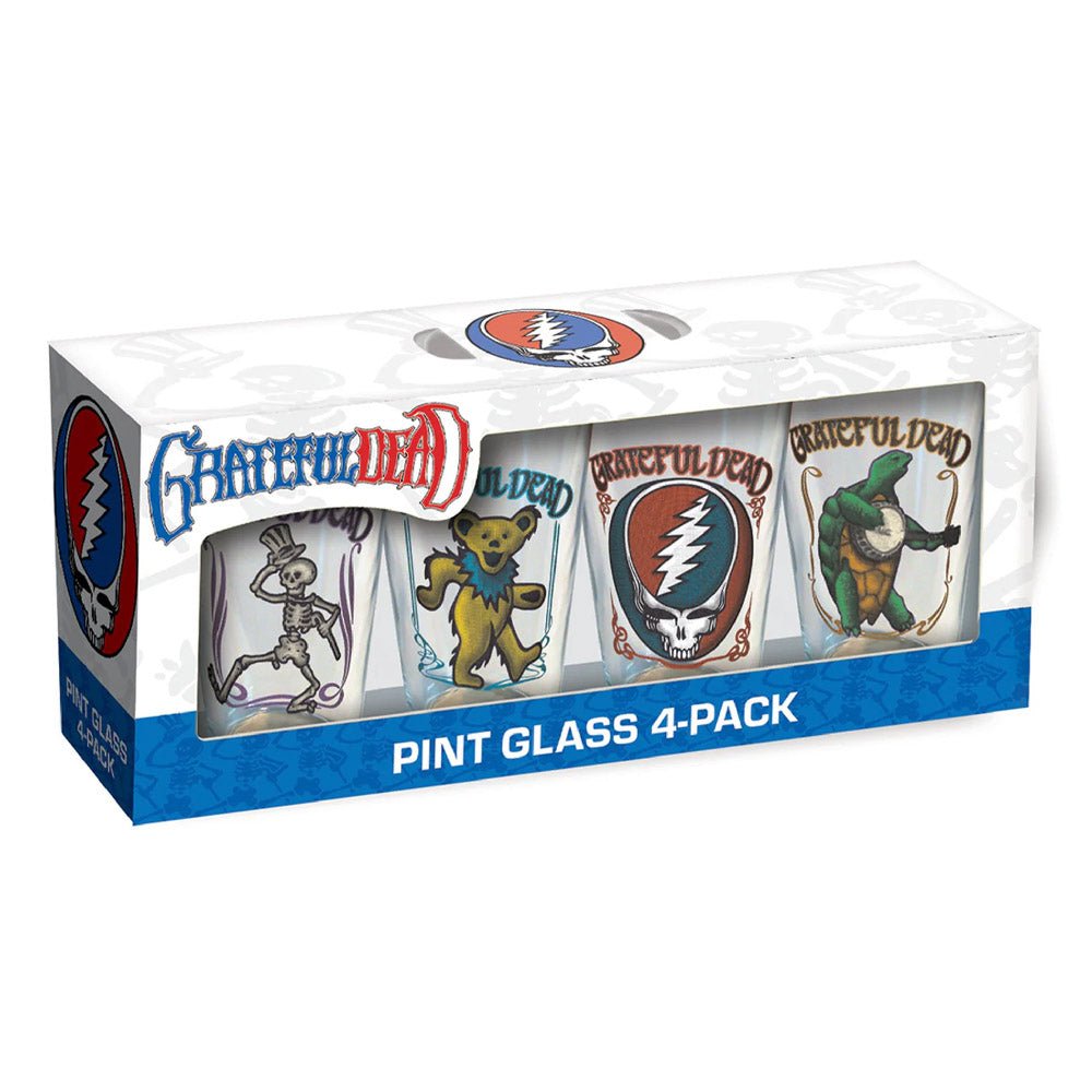 GRATEFUL DEAD グレイトフルデッド (結成 60周年 ) - Retro Drinking Glass Set / 4個セット / 食器・グラス - PGS